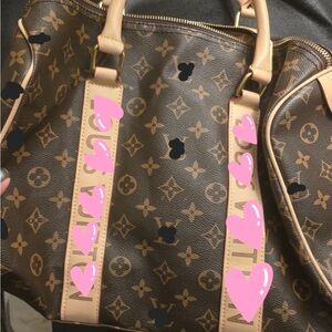 Luxury Brown Monogram Shoulder Bag